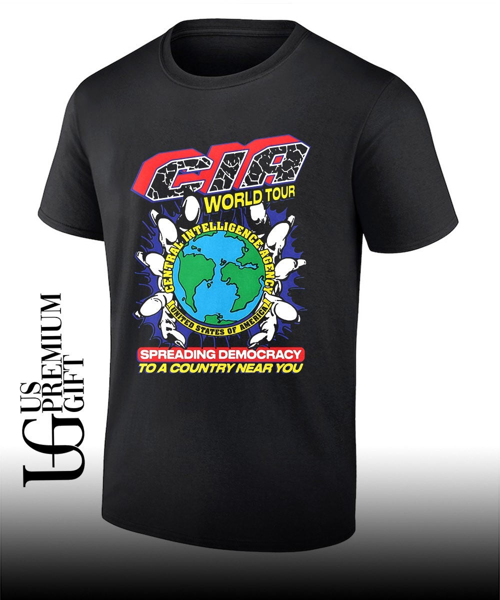CIA world tour spreading democracy to a country near you shirt