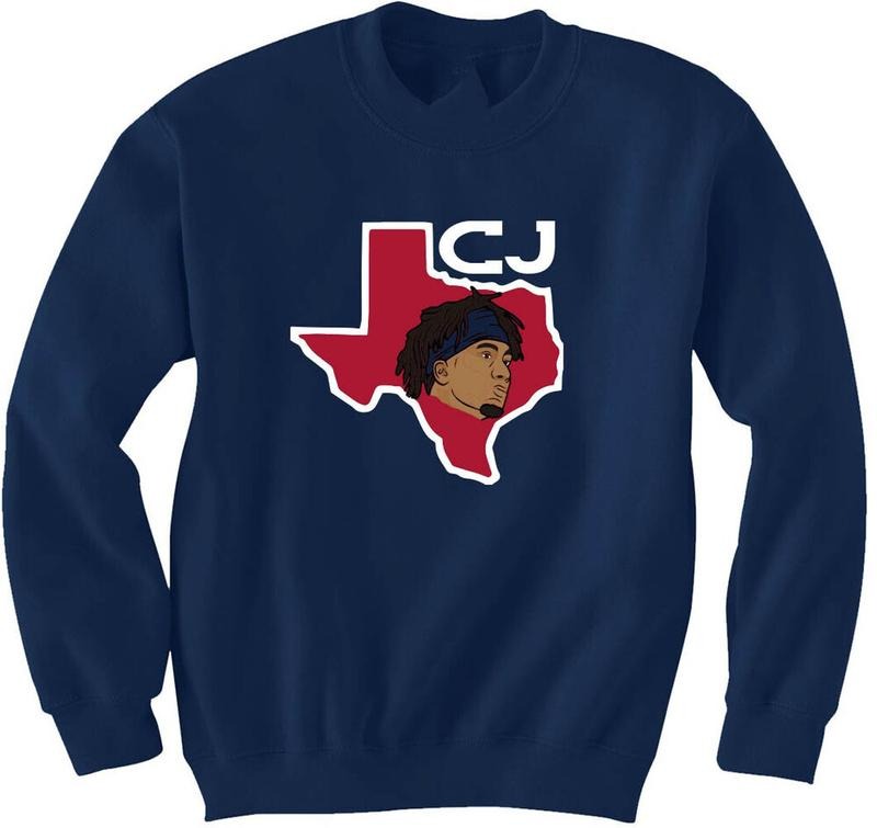 CJ Stroud Houston Texans Texas Outline Sweatshirt T-Shirts, Hoodie | HypeDripTees.com