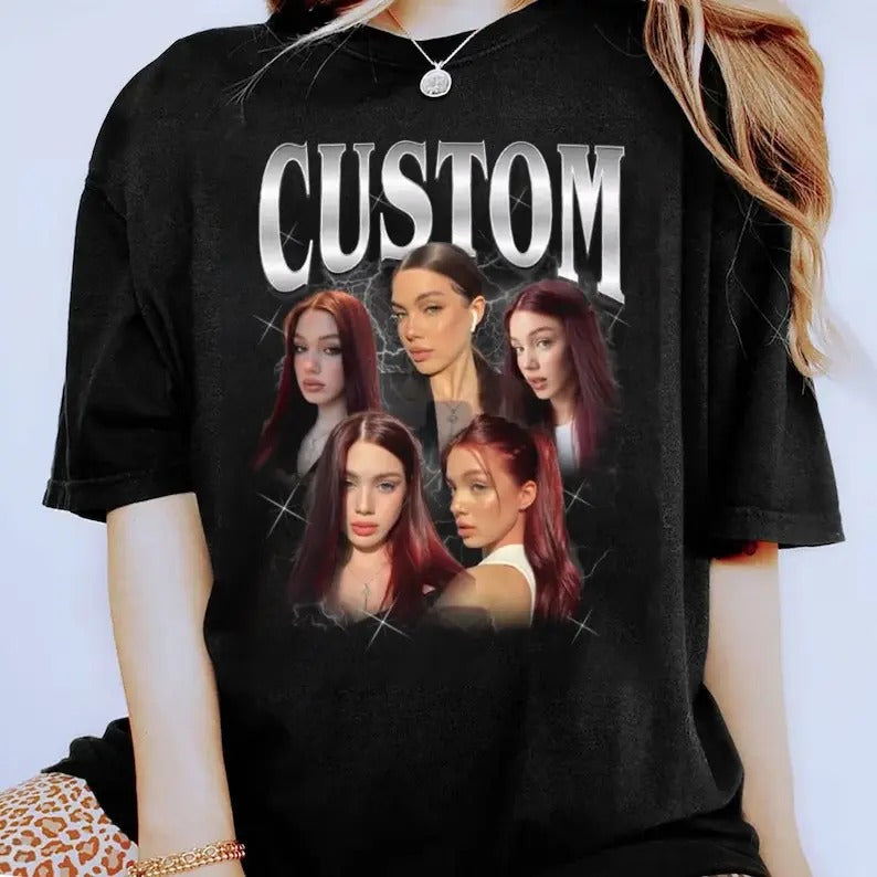 COMFORT COLORS Vintage Graphic 90s Shirt, Custom Bootleg Rap Tee, Insert Your Design, CUSTOM Your Own Bootleg Idea Here,...