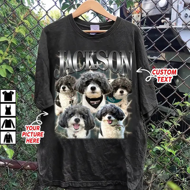 CUSTOM Bootleg Rap Tee, Custom Dog Bootleg Shirt, Custom Dog Shirt, Personalized Pet Bootleg Shirt, Custom Dog's Version,...