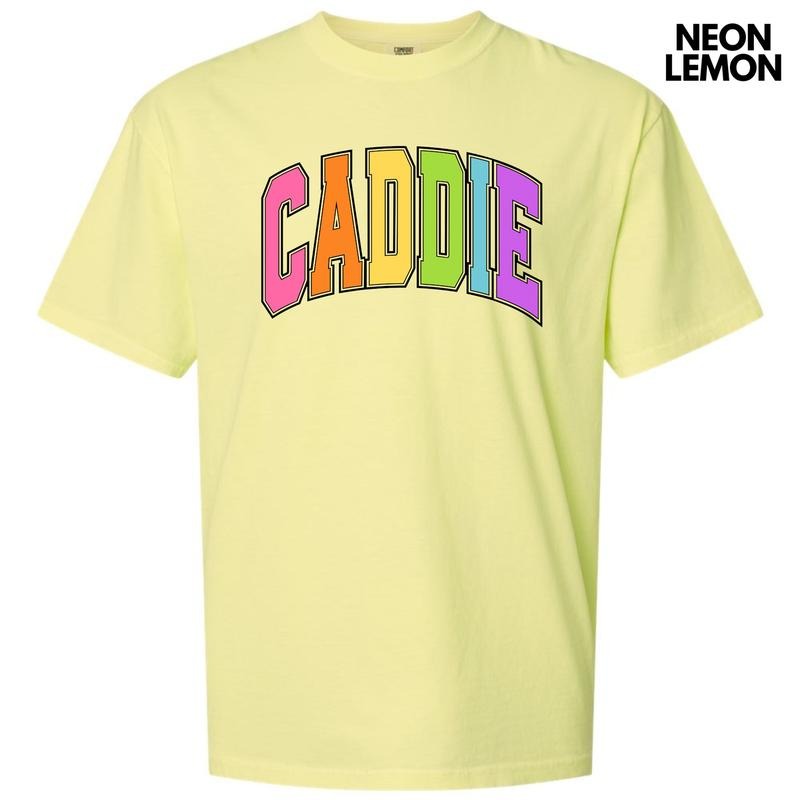 Caddie Varsity Letter Comfort Colors T-Shirt 'NLB' Hoodie, Sweatshirt | HypeDripTees.com