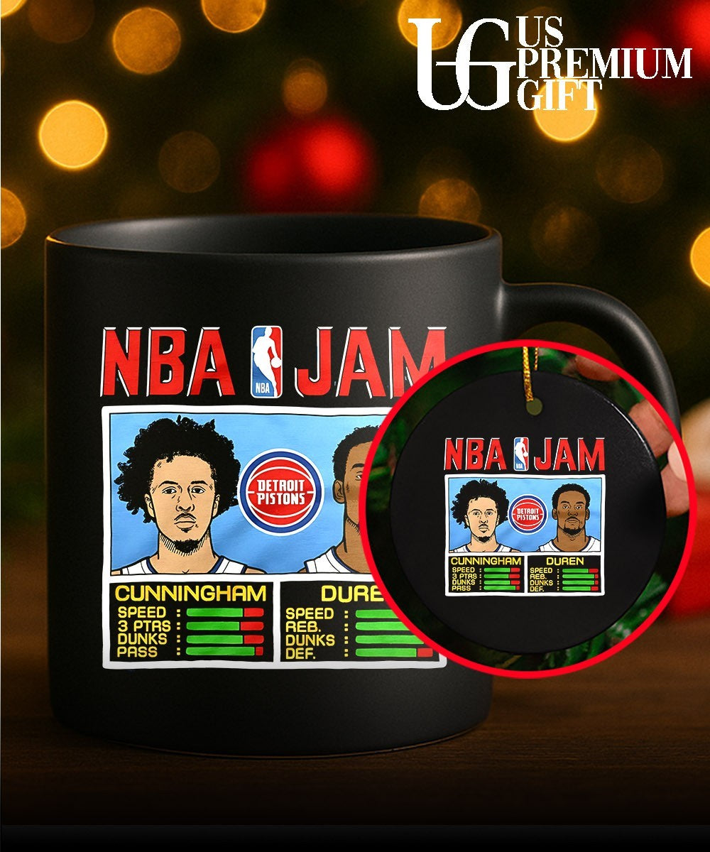 Cade Cunningham and Jalen Duren Detroit Pistons 2026 NBA Jam shirt