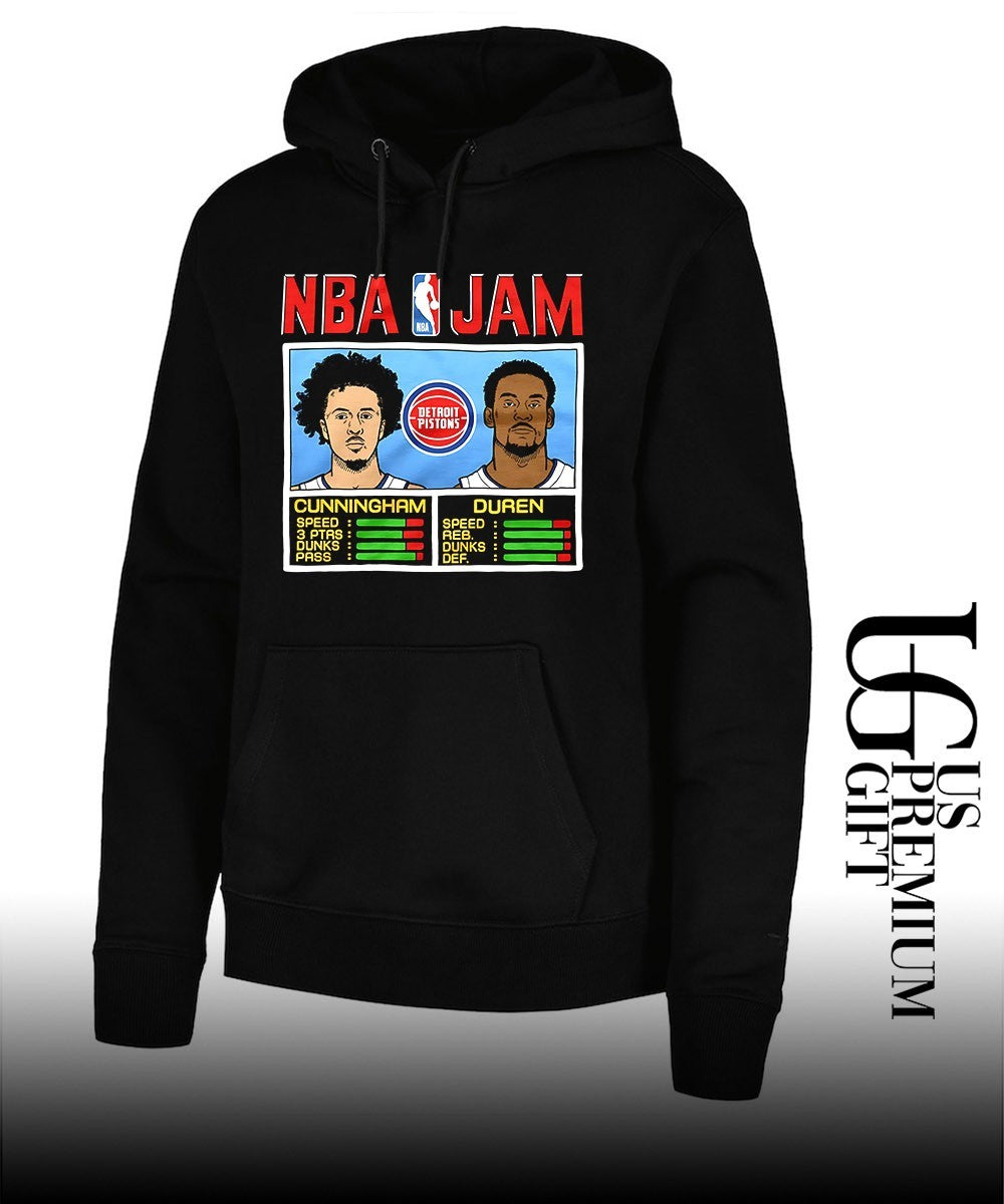 Cade Cunningham and Jalen Duren Detroit Pistons 2026 NBA Jam shirt