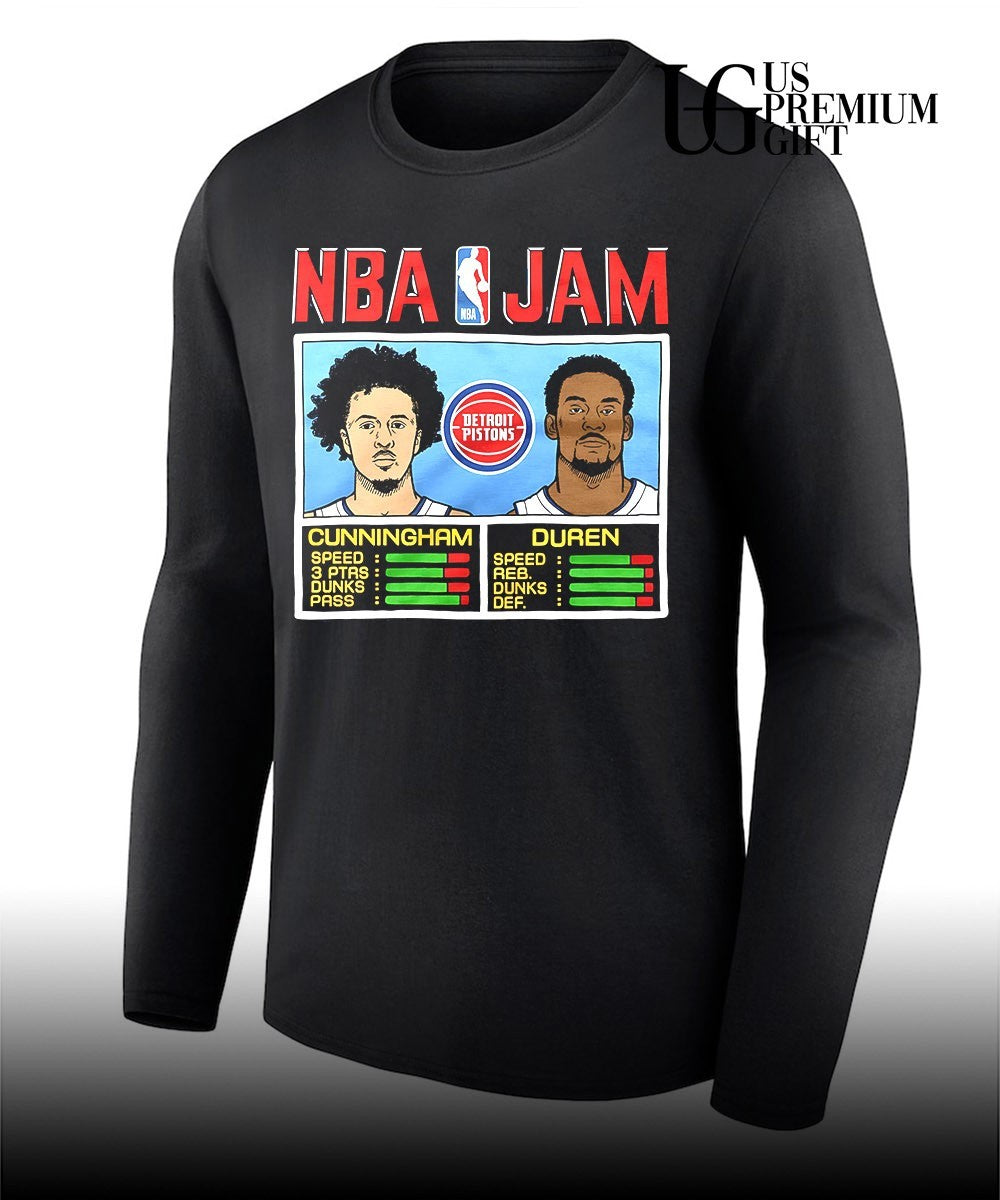 Cade Cunningham and Jalen Duren Detroit Pistons 2026 NBA Jam shirt