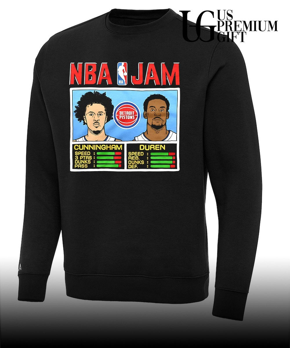 Cade Cunningham and Jalen Duren Detroit Pistons 2026 NBA Jam shirt