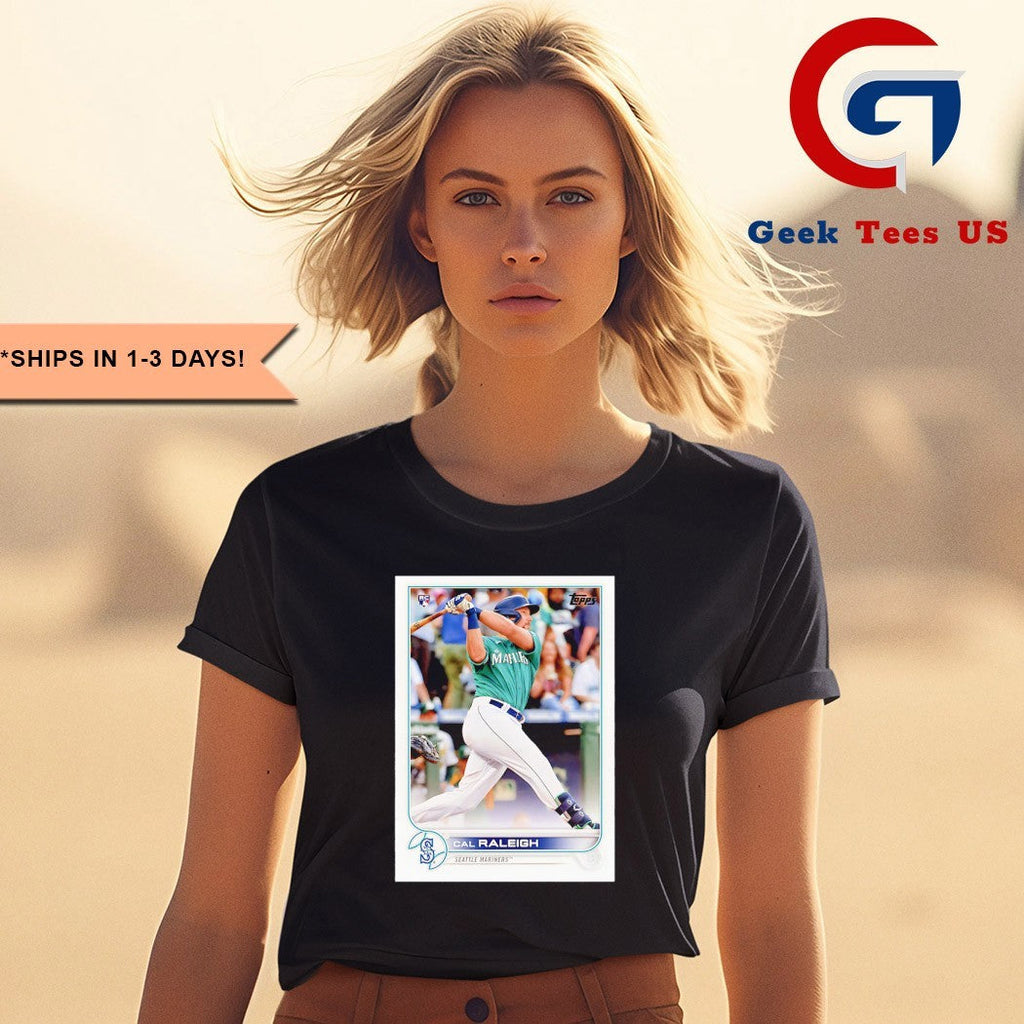 Cal Raleigh Seattle Mariners MLB Topps Baseball Card Player shirt