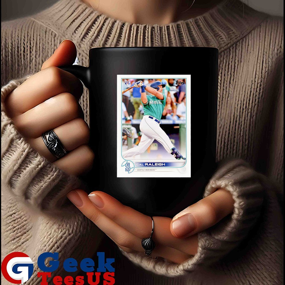 Cal Raleigh Seattle Mariners MLB Topps Baseball Card Player shirt