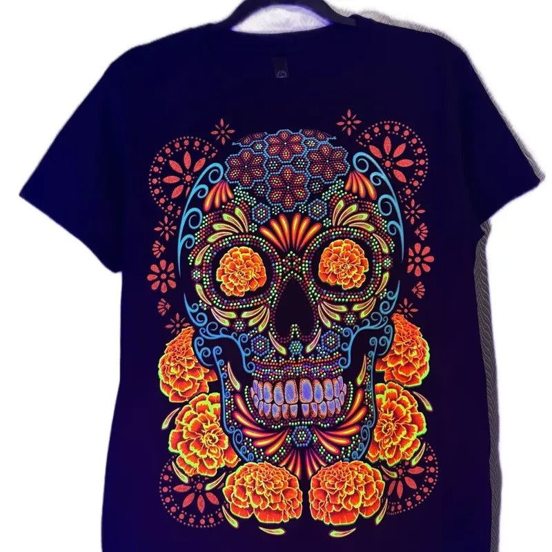 Calavera cenpasuchil T-shirt Menswear Tshirt Top Traditional Hoodie, Sweatshirt | HypeDripTees.com