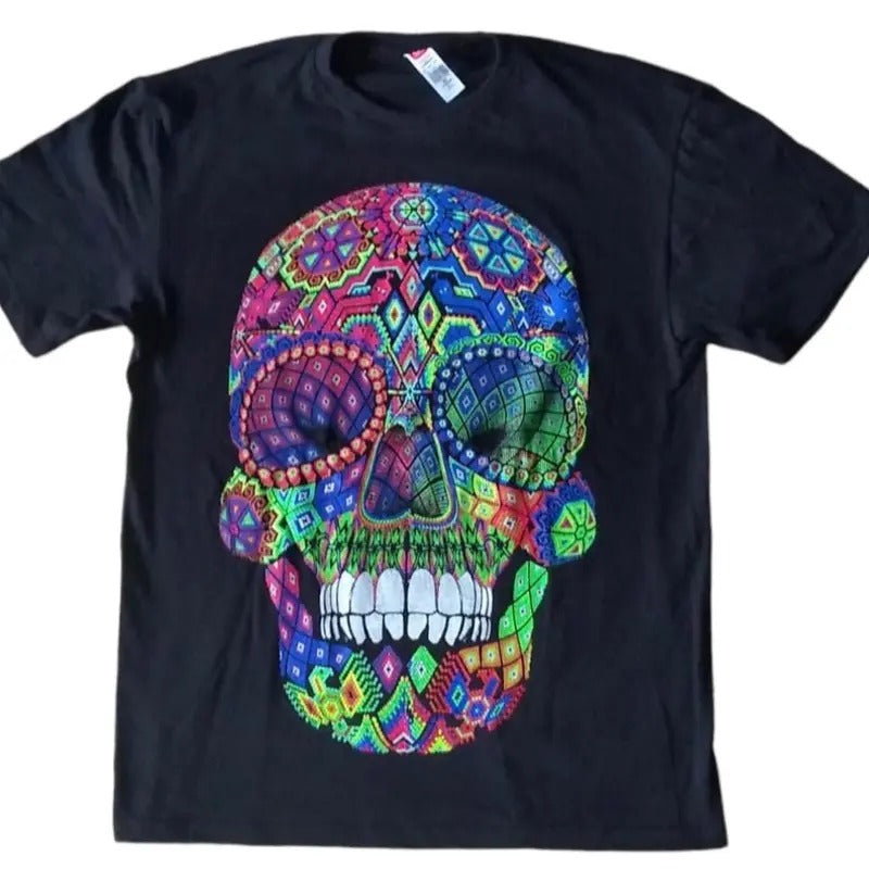 Calavera puntos design only in front of the shirt Cotton Hoodie, Sweatshirt | HypeDripTees.com