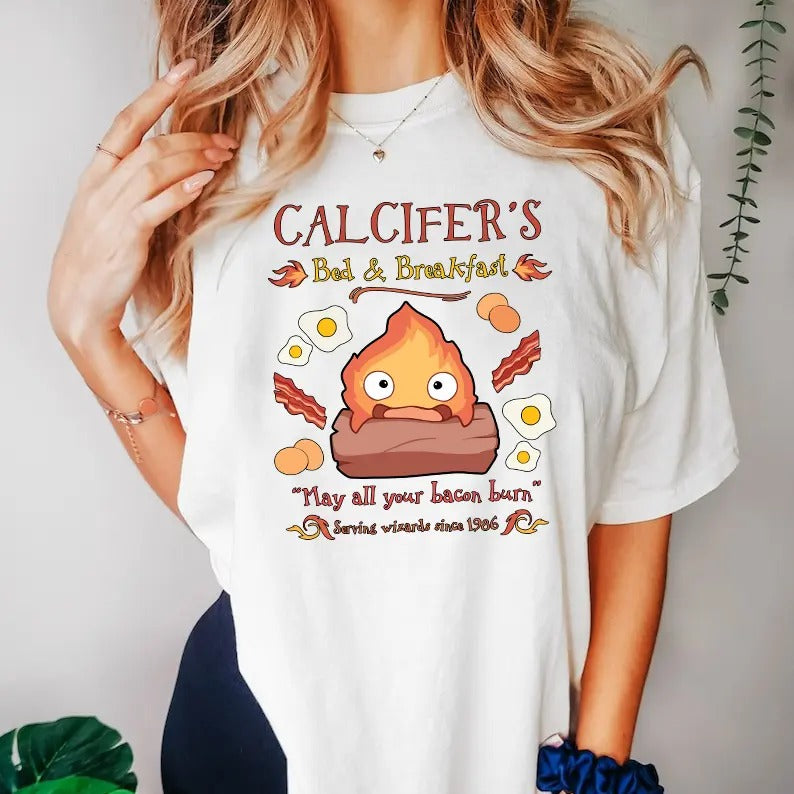 Calcifer Quotes T-Shirt Hoodie, Sweatshirt | HypeDripTees.com