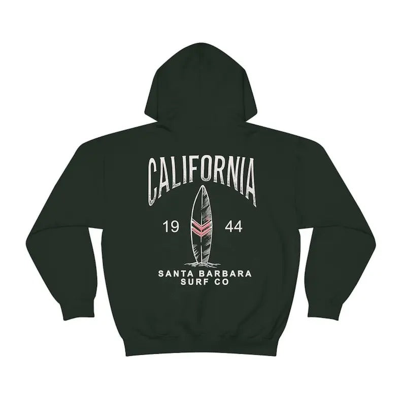 Cali Surf Hoodie, Oversized Trendy Hoodie, Beach Bum Sweatshirt, Aesthetic California Shirt Casual Cotton Jersey Knit...