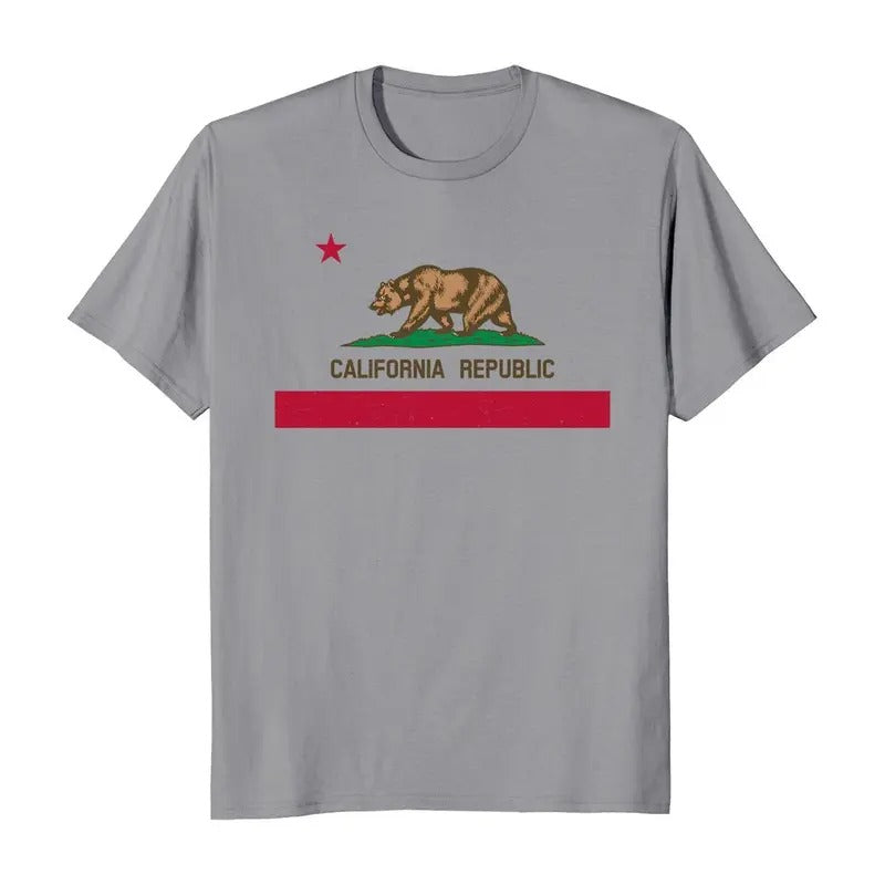 California Republic Bear Flag Men's T-Shirt Hoodie, Sweatshirt | HypeDripTees.com