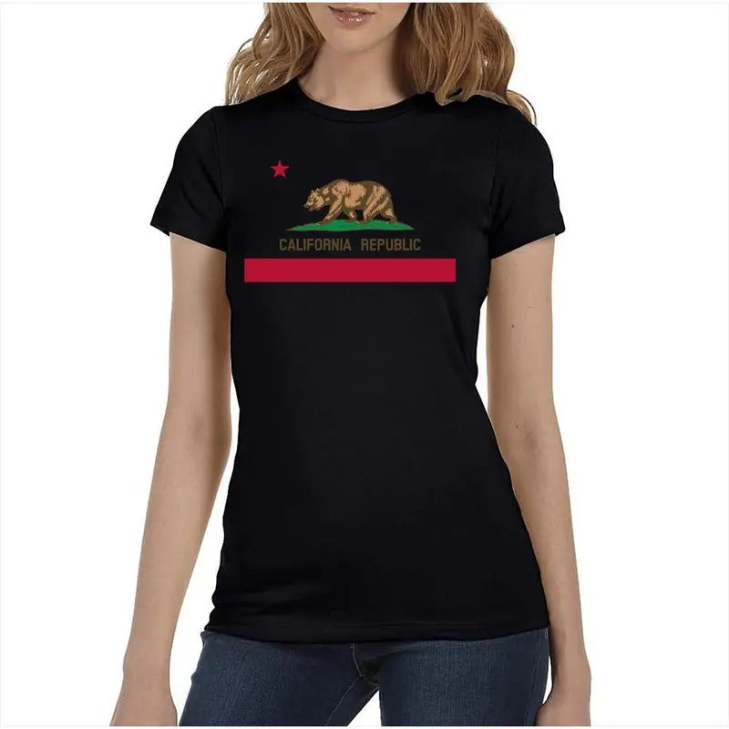 California Republic Flag Women's T-Shirt Hoodie, Sweatshirt | HypeDripTees.com