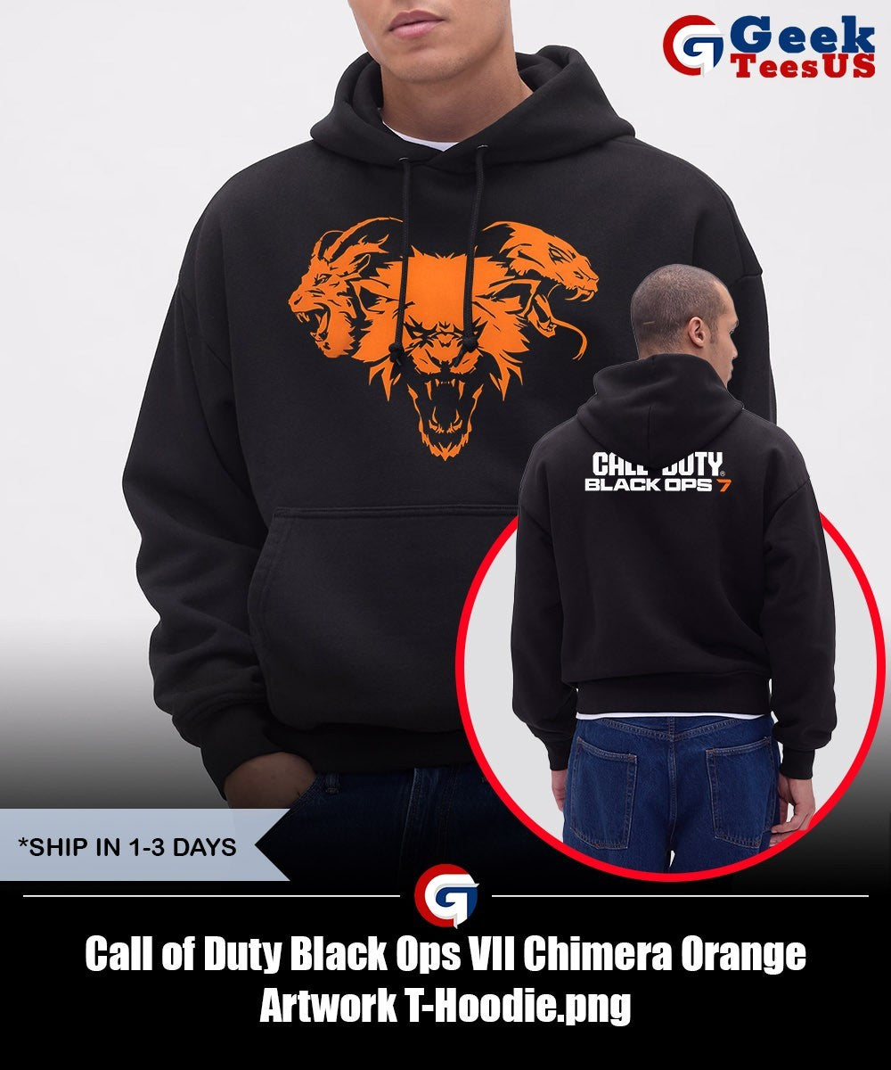 Call of Duty Black Ops VII Chimera Orange Artwork T-shirt