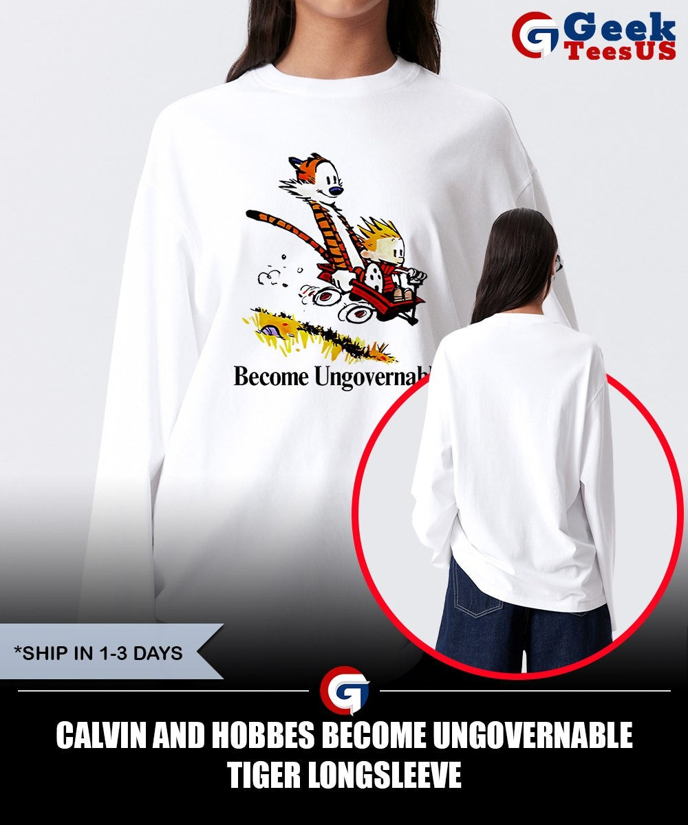 Calvin and Hobbes Become Ungovernable Tiger shirt