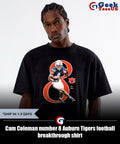 Cam Coleman number 8 Auburn Tigers football breakthrough shirt