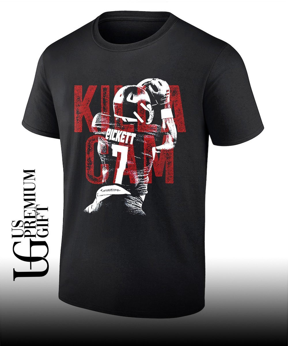 Cam Pickett Kansas Jayhawks football College Bitmap Overlay shirt