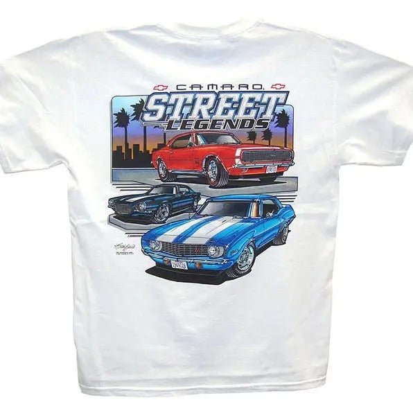 Camaro Street Legends White T-Shirt Chevrolet Chevy 1967 1968 1969 1970 RS SS Z28 Hoodie, Sweatshirt | HypeDripTees.com