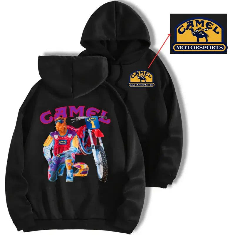 Camel Super Cross Vintage Hoodie & Crewneck, Camel Super Cross Racing 1993 Hoodie & Sweatshirt - Classic Fit - Menswear...
