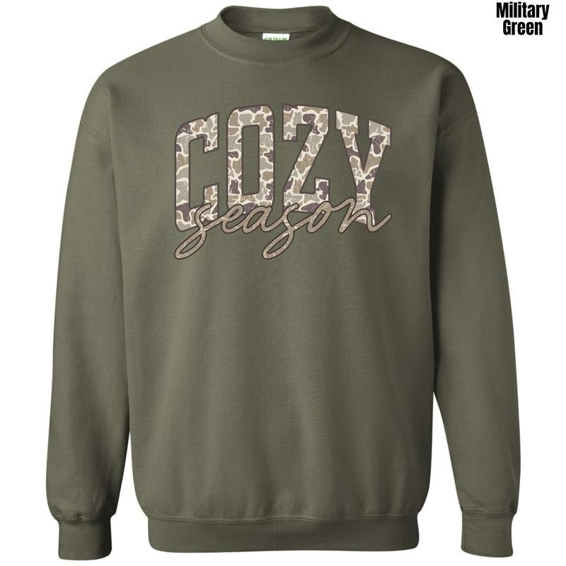 Camo Cozy Season Sweatshirt 'NLB' T-Shirts, Hoodie | HypeDripTees.com