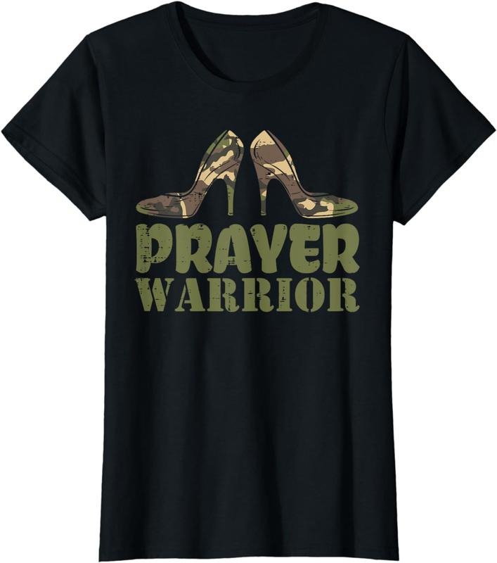 Camo Heels Women Gift T-Shirt Cotton Tee Earthy Black Women Outfits Hoodie, Sweatshirt | HypeDripTees.com