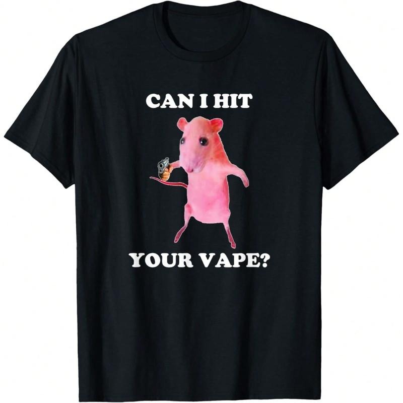 Can I Hit Your Vape? Funny Rat T-Shirt Daily T-Shirt Women Kids Girls T-Shirt Hoodie, Sweatshirt | HypeDripTees.com