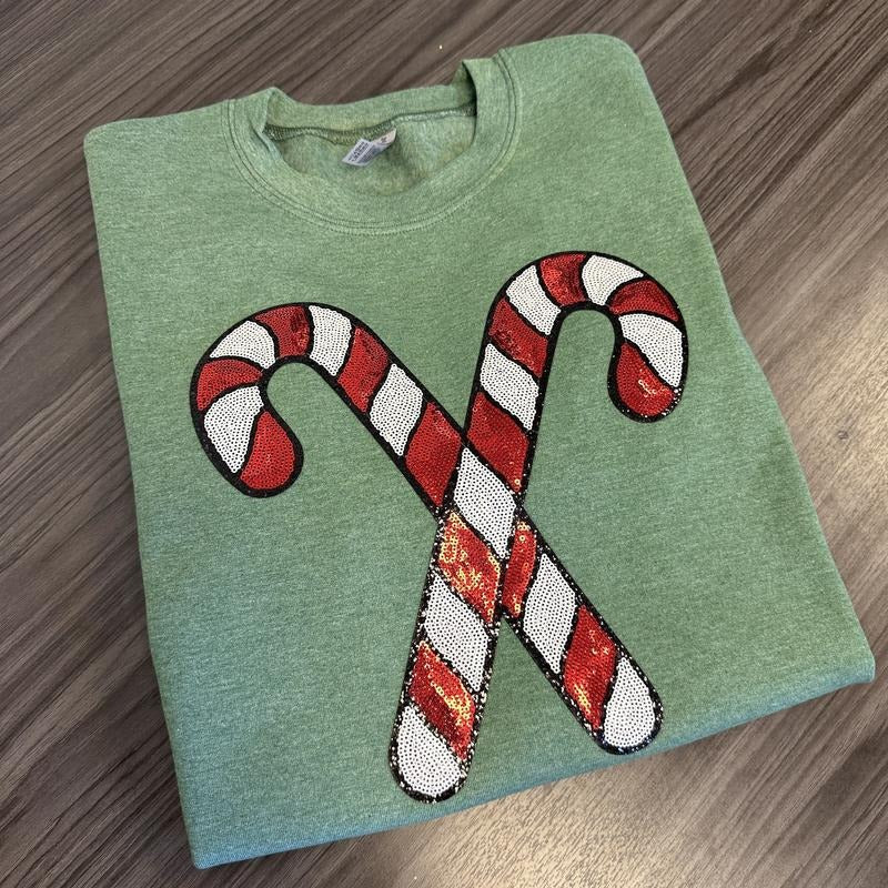 Candy Cane Christmas Sweatshirt T-Shirts, Hoodie | HypeDripTees.com