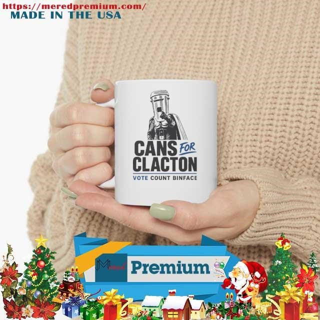 Cans For Clacton Vote Count Binface Funny Bin-Head Political Campaign Graphic UK Election Parody Shirt