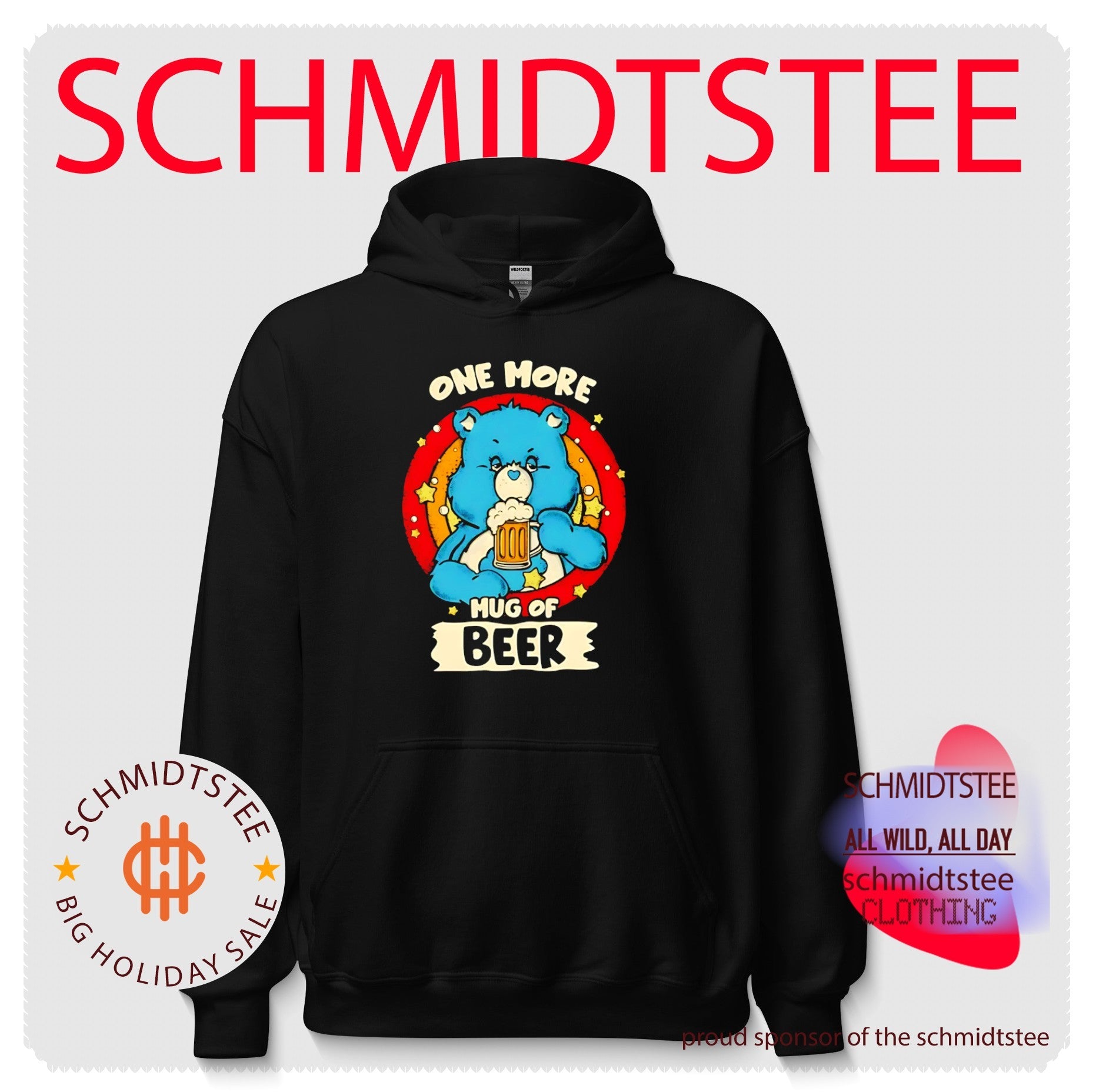 Care Beer One More Mug of Beer Drinking Bear shirt