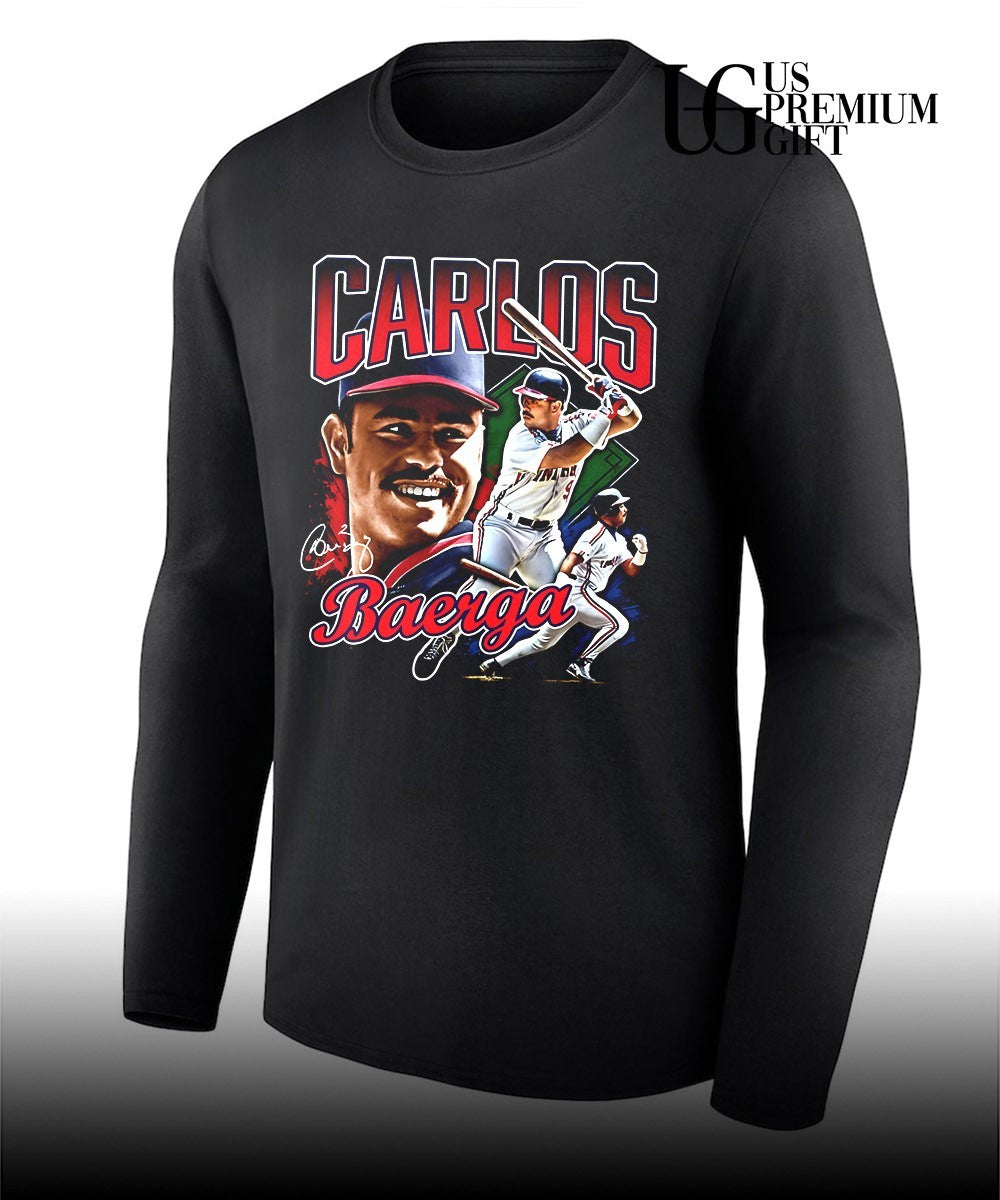 Carlos Baerga Atlanta Braves baseball signature graphic shirt