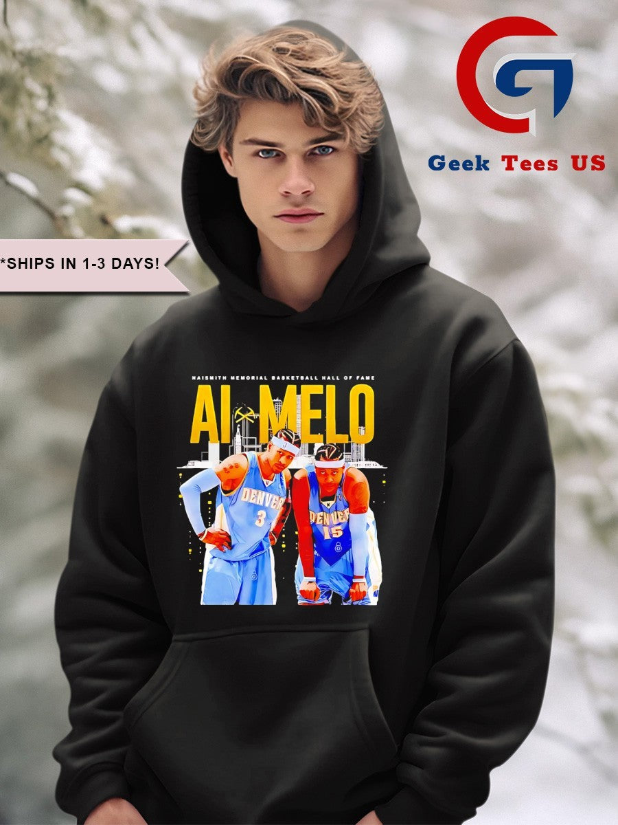 Carmelo Anthony and Allen Iverson Naismith Memorial Basketball Hall of Fame shirt
