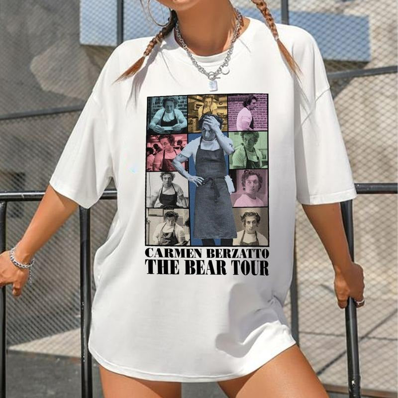 Carmy The Bear Tour T-Shirt Sweatshirt Hoodie Unisex Cotton Fabric Menswear Short | HypeDripTees.com