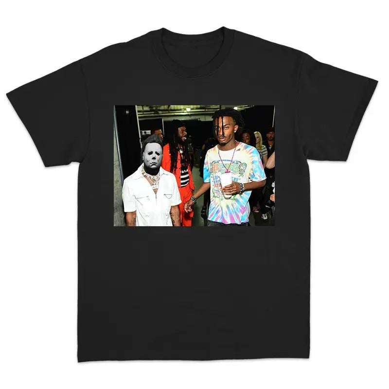 Carti X Michael Shirt Shirt Vintage Cotton Short Sleeve Casual Trend Shirt Fans T-Shirts, Hoodie, Sweatshirt