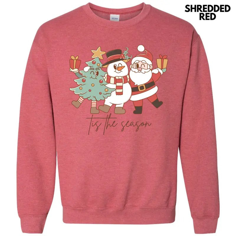 Cartoon Christmas Tis The Season Sweatshirt 'NLB' T-Shirts, Hoodie | HypeDripTees.com