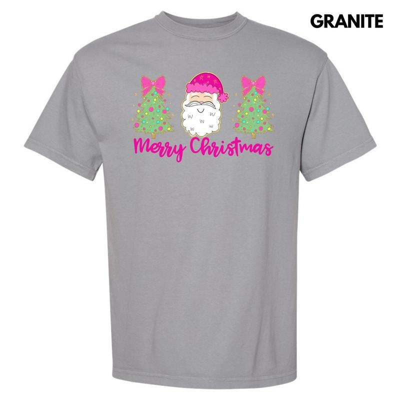 Cartoon Santa Trees Trio Comfort Colors T-Shirt 'NLB' Hoodie, Sweatshirt | HypeDripTees.com
