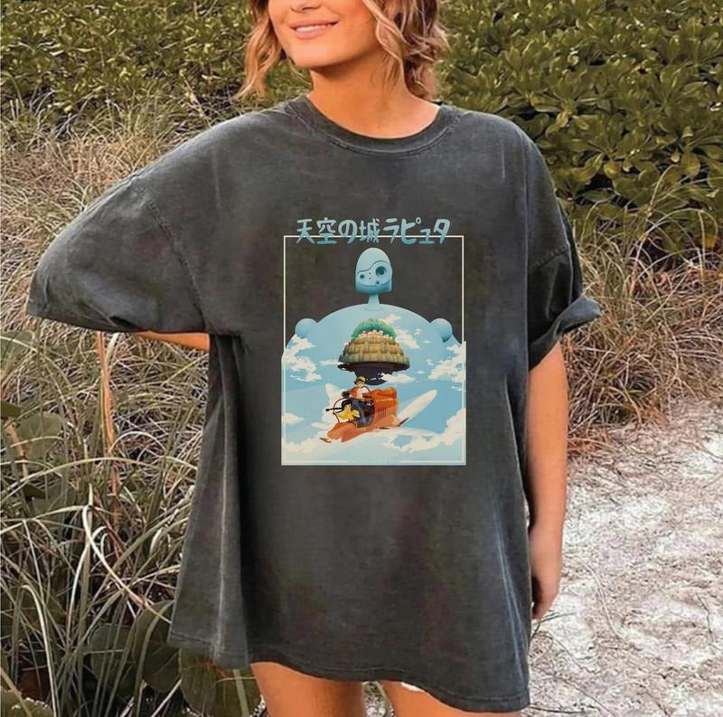 Castle In The Sky Kawaii Sheeta Shirt, Studio Ghibli Shirt, Hayao Miyazaki T-Shirt Hoodie, Sweatshirt | HypeDripTees.com