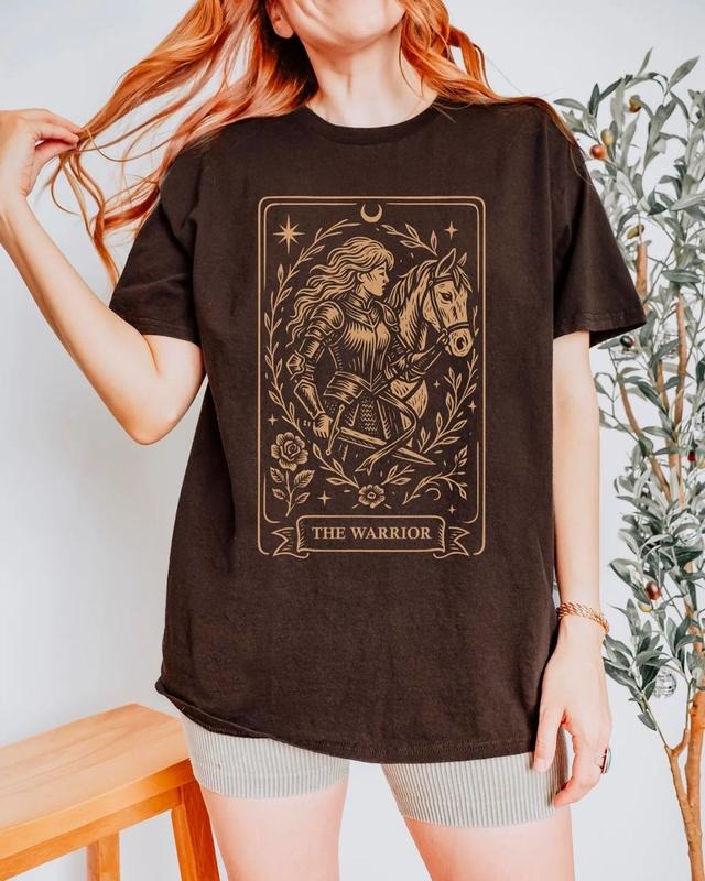 Castlecore Shirt, Booktrovert Sweatshirt, Fantasy Tarot Card Shirt, Renaissance Tee, Knight and the Month Shirt Hoodie