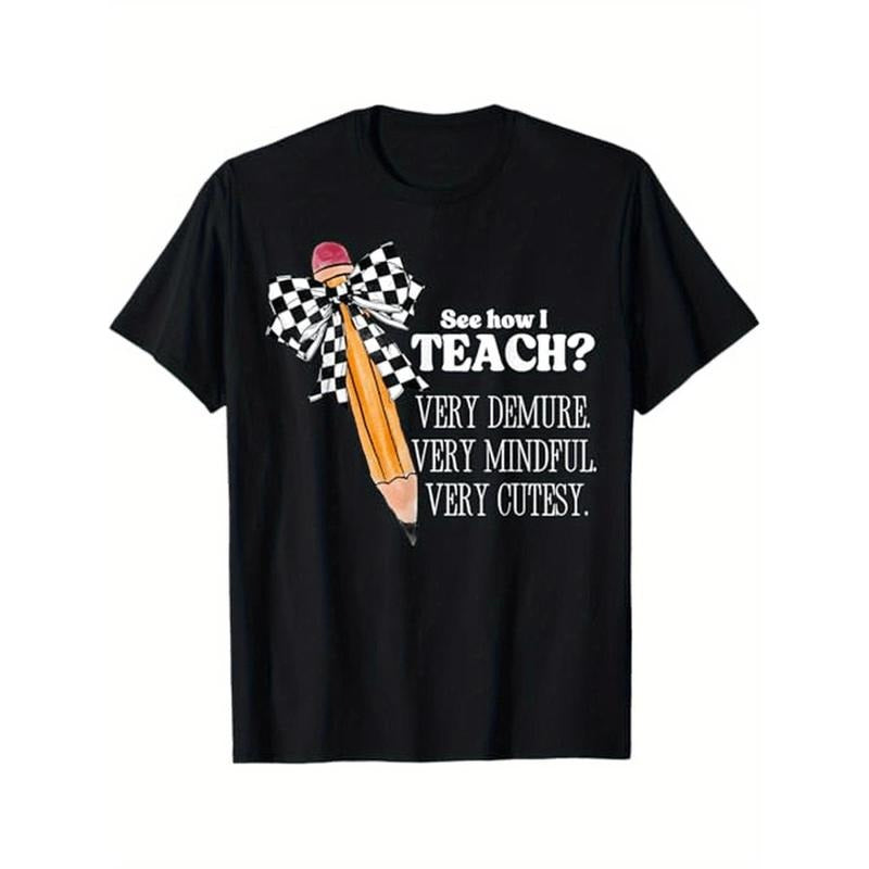 Casual Comfort, Teacher Pride" Funny Cotton T-Shirt for Men & Women