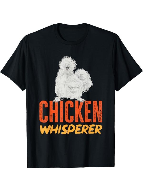 Casual Silkie Chicken Whisperer Humorous T-Shirt For Bird Fans Graphic Graphic Tees Hoodie, Sweatshirt | HypeDripTees.com