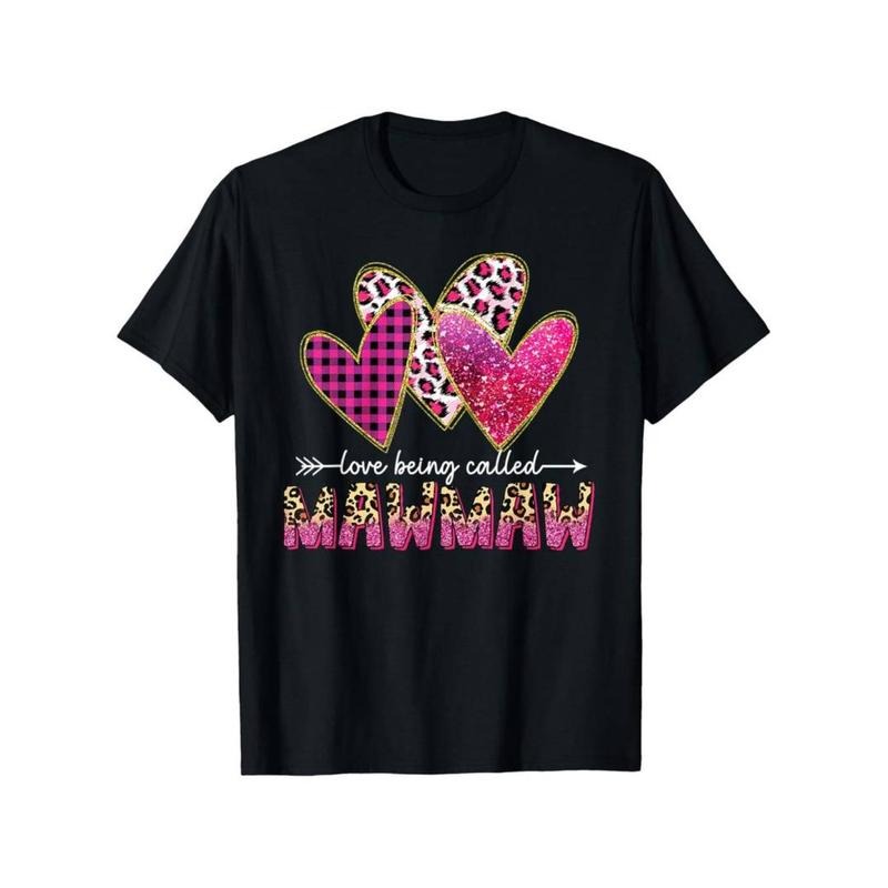 Casual T-shirt [Cozy Comfort] Love Being Called Mawmaw" Grandma T-Shirt
