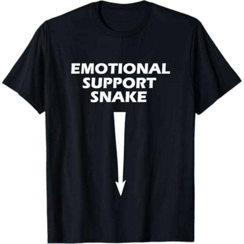 Casual T-shirt Adult Humor Dirty Joke Emotional Support Snake T-Shirt Graphic Graphic Tees Hoodie, Sweatshirt