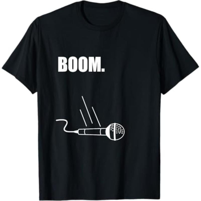 Casual T-shirt Boom Mic Drop I'm Out T-Shirt Graphic Graphic Tees Hoodie, Sweatshirt | HypeDripTees.com