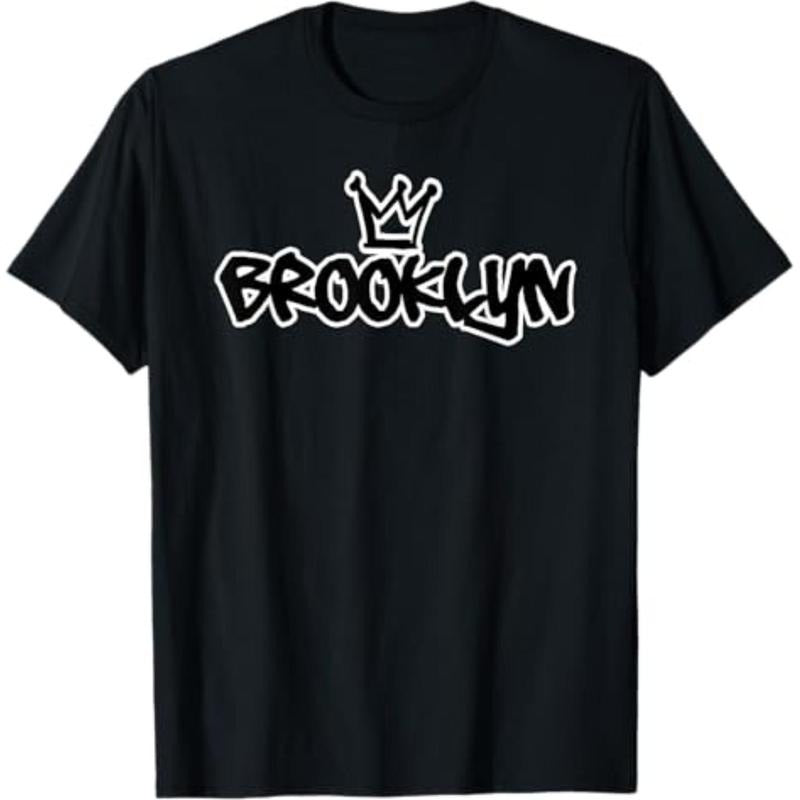 Casual T-shirt Brooklyn New York Graffiti Hip Hop T-Shirt Graphic Menswear Hoodie, Sweatshirt | HypeDripTees.com