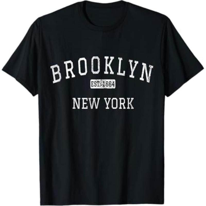 Casual T-shirt Brooklyn New York NY Vintage T-Shirt Menswear Top Hoodie, Sweatshirt | HypeDripTees.com