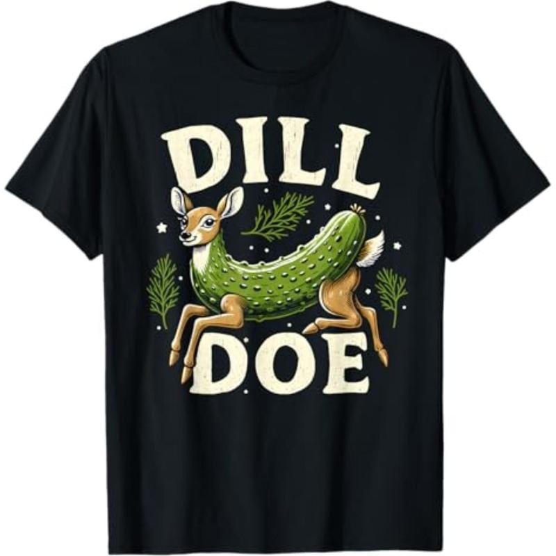 Casual T-shirt Dill Doe Funny Deer Pickle T-Shirt Graphic Graphic Tees Hoodie, Sweatshirt | HypeDripTees.com