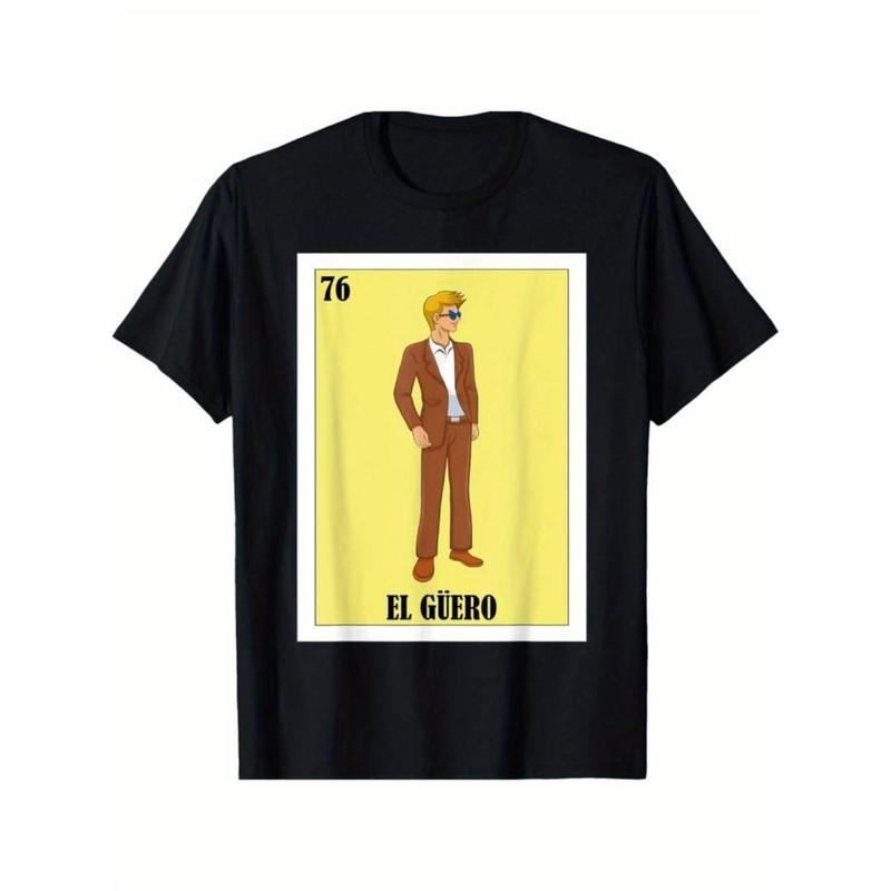 Casual T-shirt Fun Mexican Blonde Design - El Guero T-Shirt Graphic Menswear Hoodie, Sweatshirt | HypeDripTees.com
