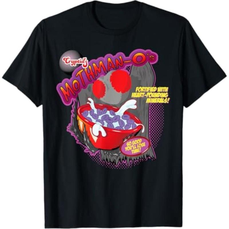Casual T-shirt Funny Mothman Cereal Cryptid Mashup Parody T-Shirt Comfy Menswear Hoodie, Sweatshirt | HypeDripTees.com