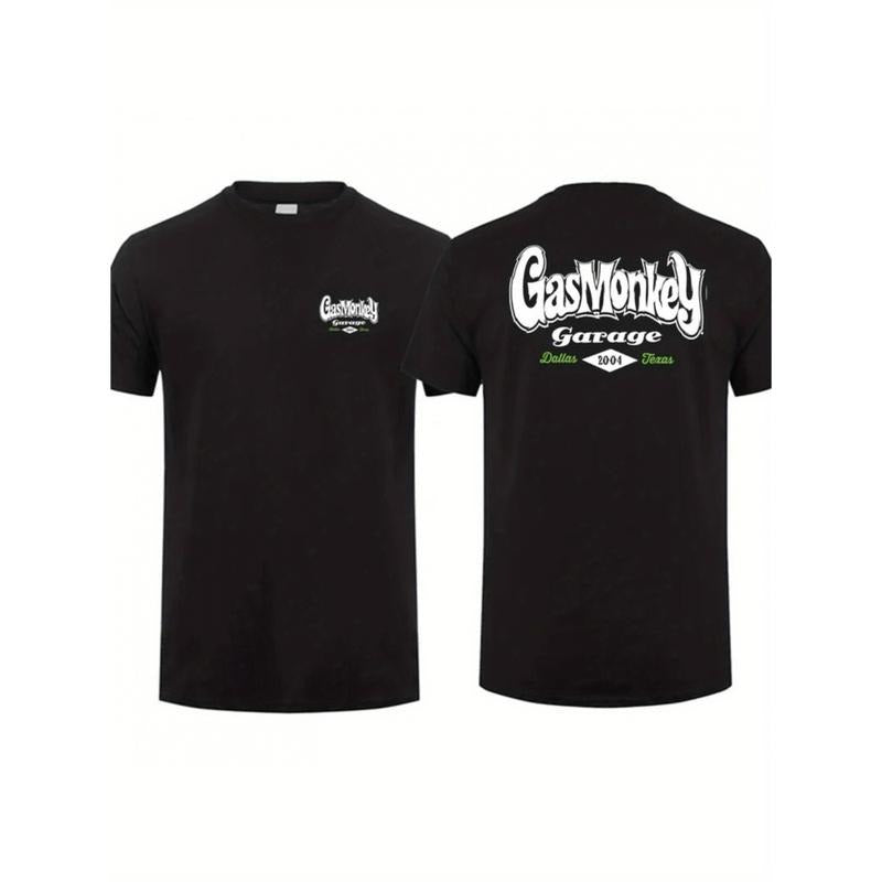 Casual T-shirt Gas Monkey Garage Dallas Texas Logo Men'S T-Shirt- 100% Cotton Menswear Top Hoodie, Sweatshirt