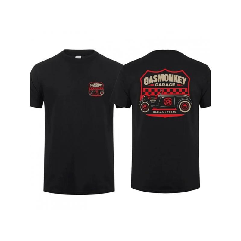 Casual T-shirt Gas Monkeys Garage Hot Rods Circle Limited Edition T-Shirt, Men'S Casual Crew Neck Menswear Top Hoodie,...