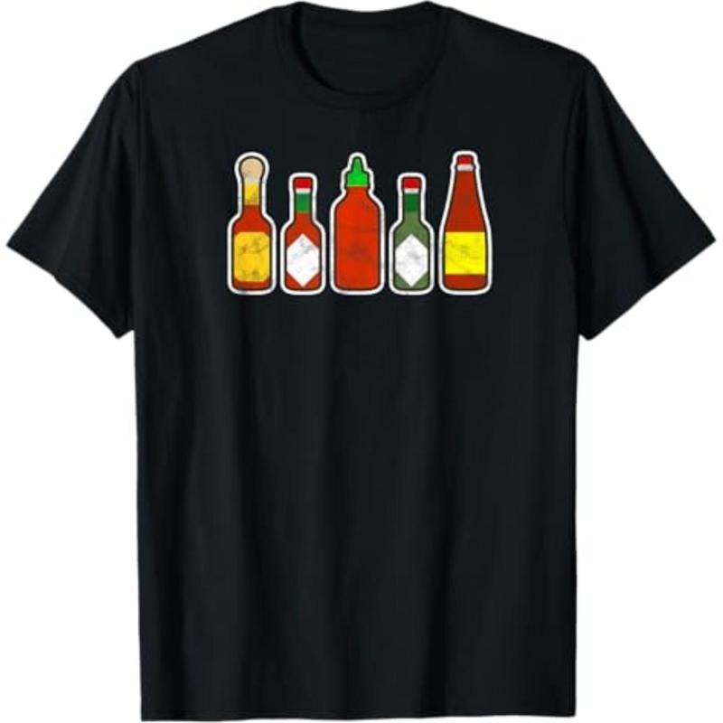 Casual T-shirt Habanero Hot Sauce Foodie tee Spicy Hot Mexican Food t-shirt T-Shirt Graphic Man Hoodie, Sweatshirt